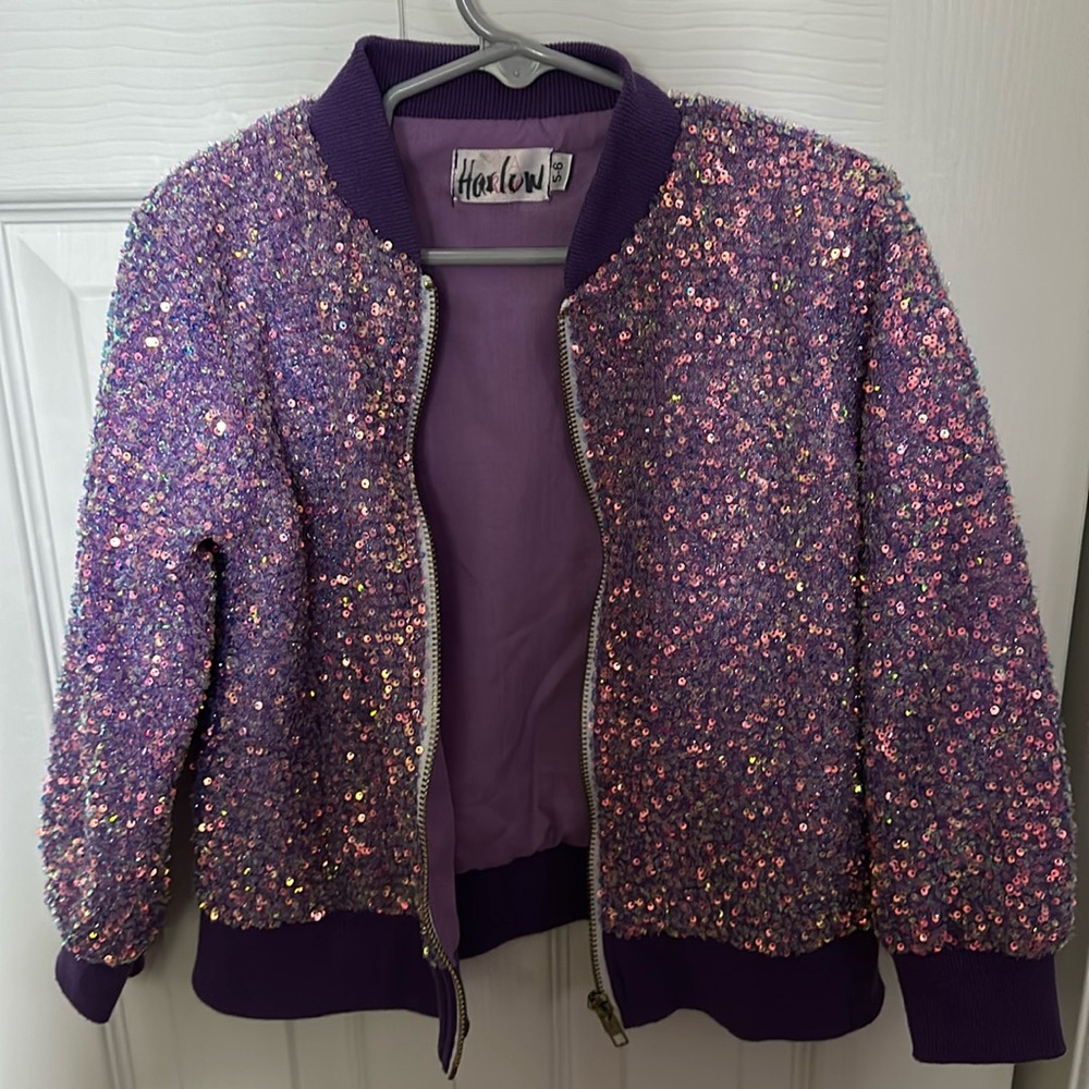 Mila & Rose purple sequin jacket. Smoke free home, excellent condition